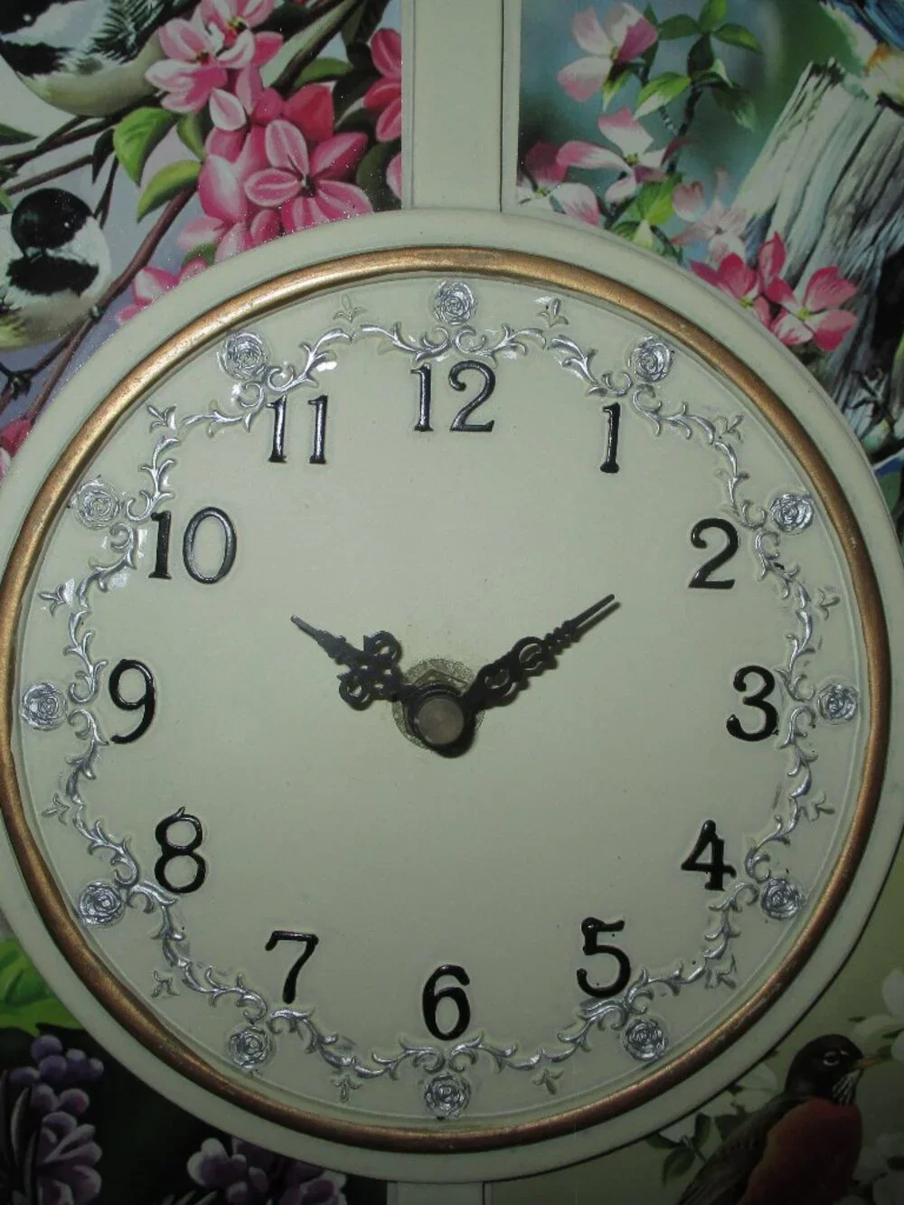 Birds & Flowers Clock